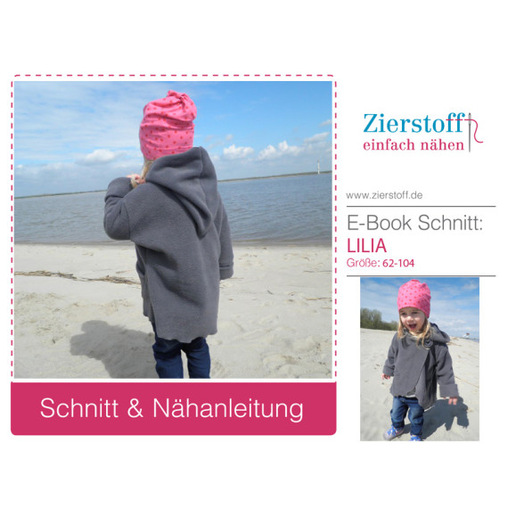E-Book - Kuscheljacke „LILIA“, Gr. 62 – 104
